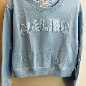 Recycled Threads Blue Crew Neck Sweater
